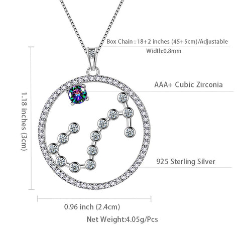 Scorpio Zodiac Necklace 925 Sterling Silver - Necklaces - Aurora Tears Jewelry