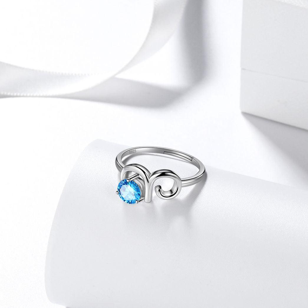 aries ring march birthstone zodiac sign constellation 925 sterling silver dr0110 3