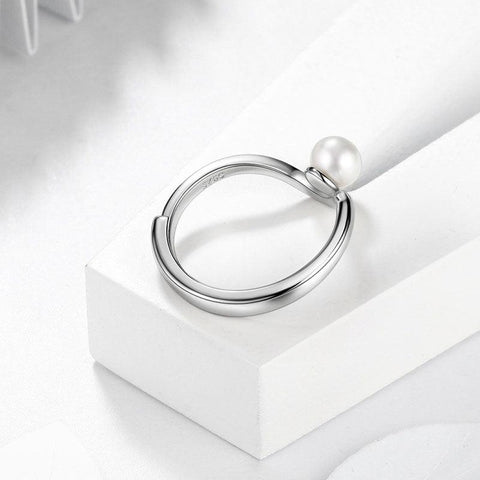 6MM Freshwater Pearl Ring 925 Sterling Silver Fine Jewelry - Rings - Aurora Tears