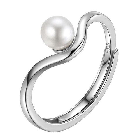 6MM Freshwater Pearl Ring 925 Sterling Silver Fine Jewelry - Rings - Aurora Tears