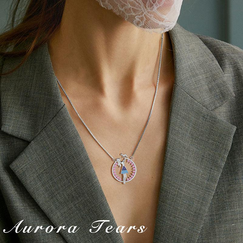 Mother and Child Pendant Necklace Mothers Day Gift - Necklaces - Aurora Tears