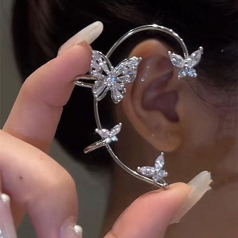 Butterfly Ear Cuffs Wrap Earrings Non Piercing Jewelry - Earrings - Aurora Tears
