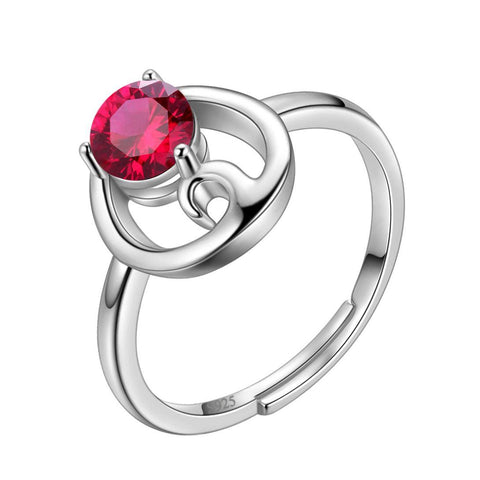 Cancer Ring July Ruby Birthstone Zodiac - Rings - Aurora Tears