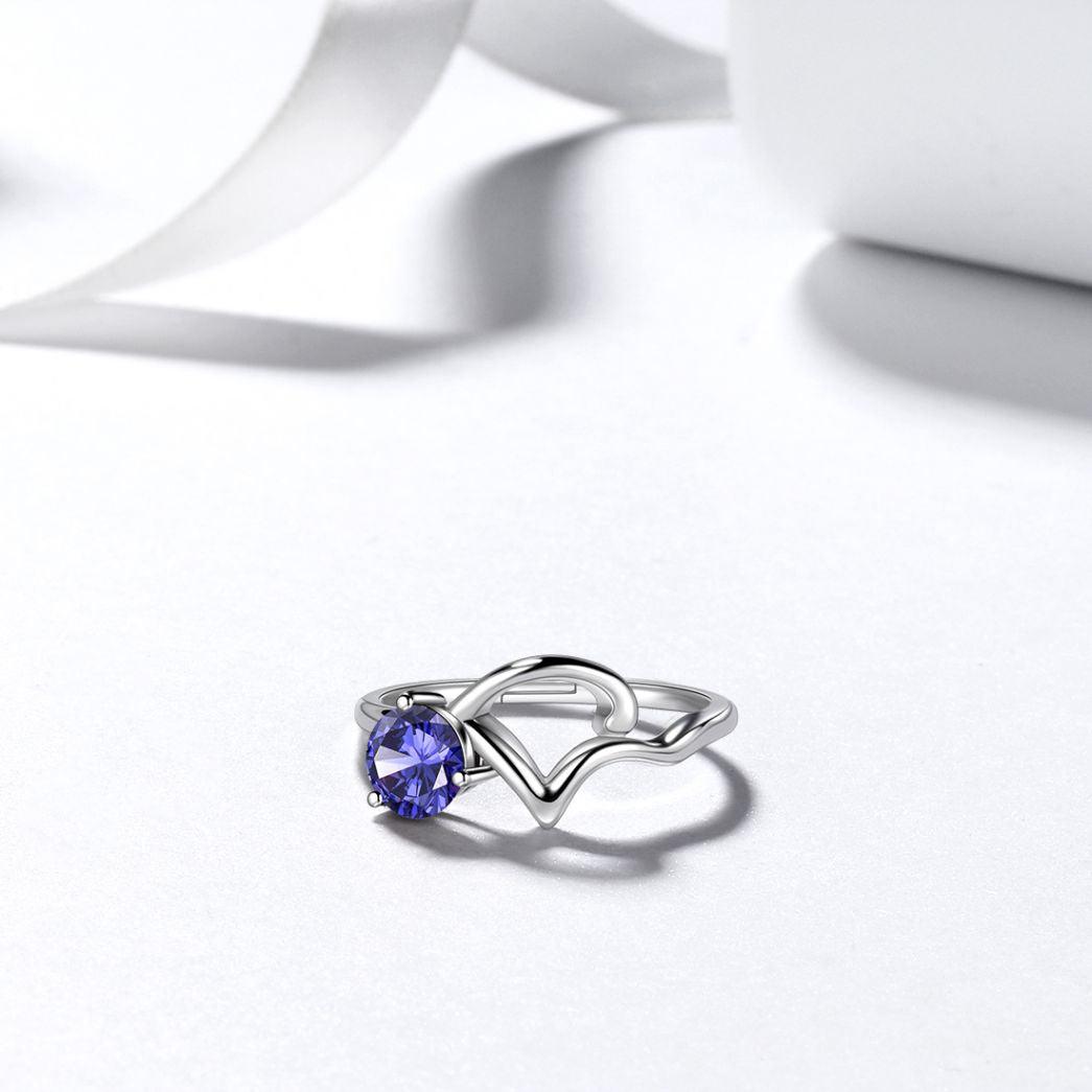 Capricorn Ring December Tanzanite Birthstone Zodiac - Rings - Aurora Tears