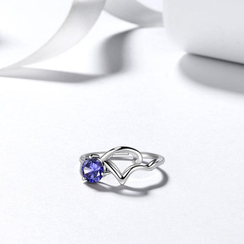 Capricorn Ring December Tanzanite Birthstone Zodiac - Rings - Aurora Tears