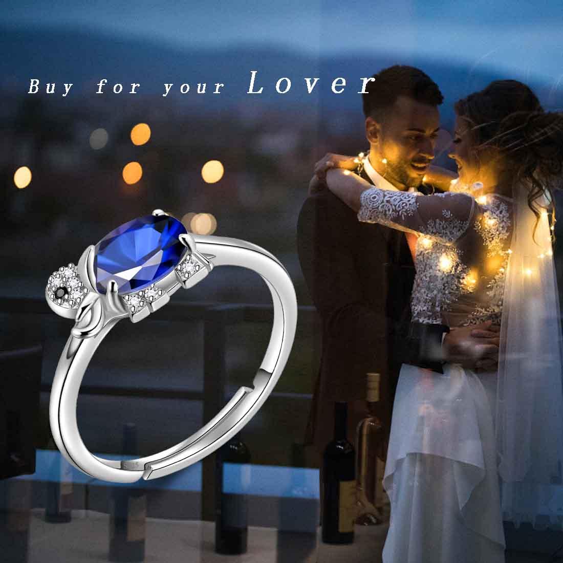 September Birthstone Ring | Sapphire Glowstone Ring | Patrick Adair Designs