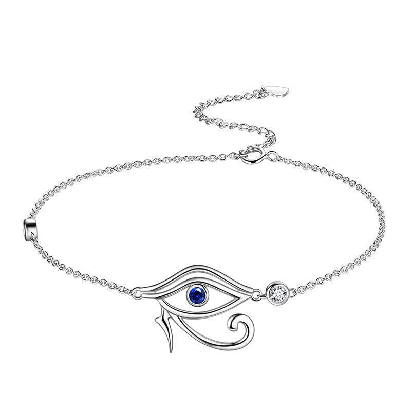 Eye of Horus Charm Bracelet 925 Sterling Silver - Bracelet - Aurora Tears
