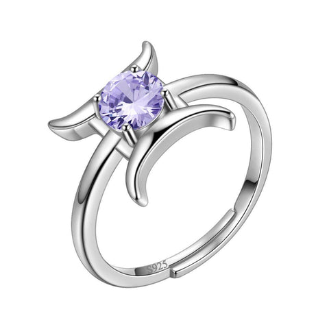 Gemini Ring June Alexandrite Birthstone Zodiac - Rings - Aurora Tears