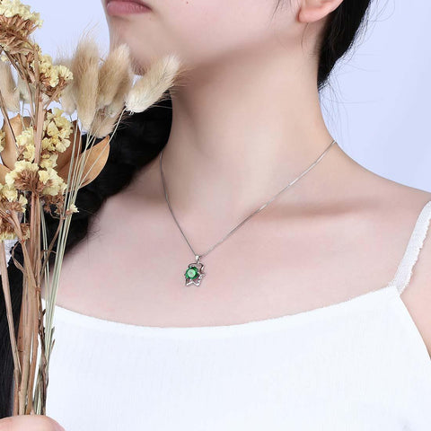 Zodiac Gemini Necklace May Birthstone Pendant Crystal - Necklaces - Aurora Tears