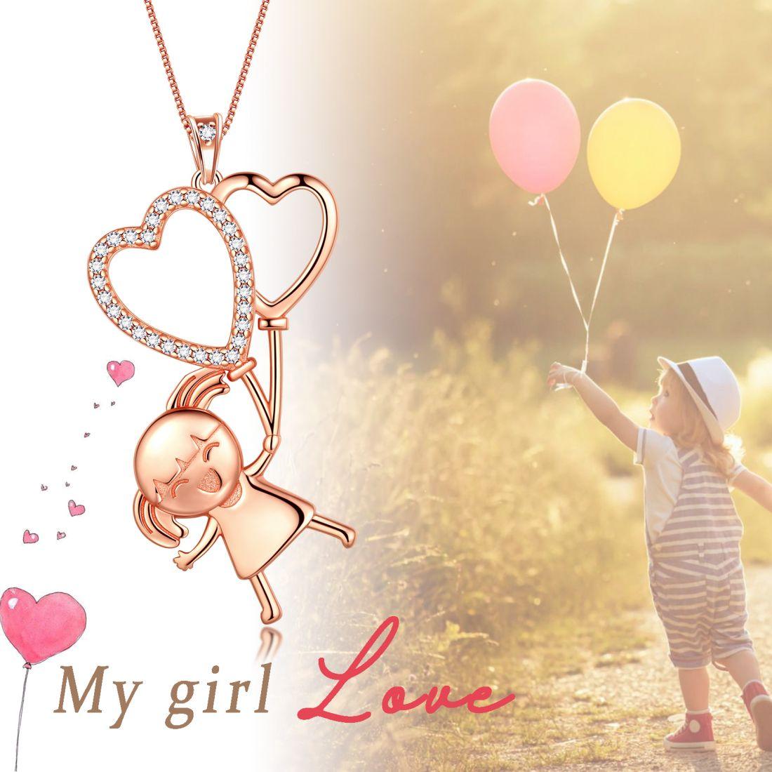 Girls Balloon Cute Pendant Necklace - Gift For Daughter - Necklaces - Aurora Tears