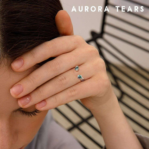 Infinity Spiral DNA Double Helix Rings Aurora Tears - Rings - Aurora Tears Jewelry