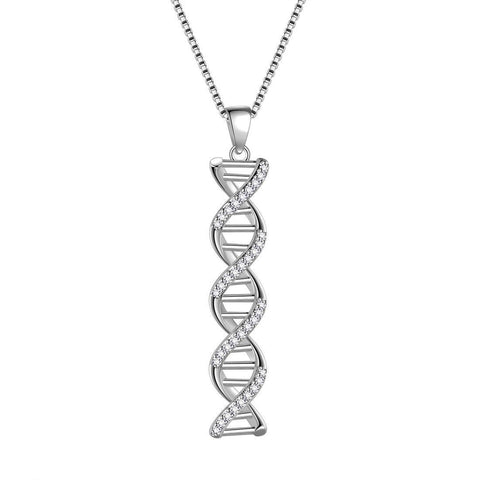 Infinity Spiral DNA Double Helix Necklaces Aurora Tears - Necklaces - Aurora Tears Jewelry