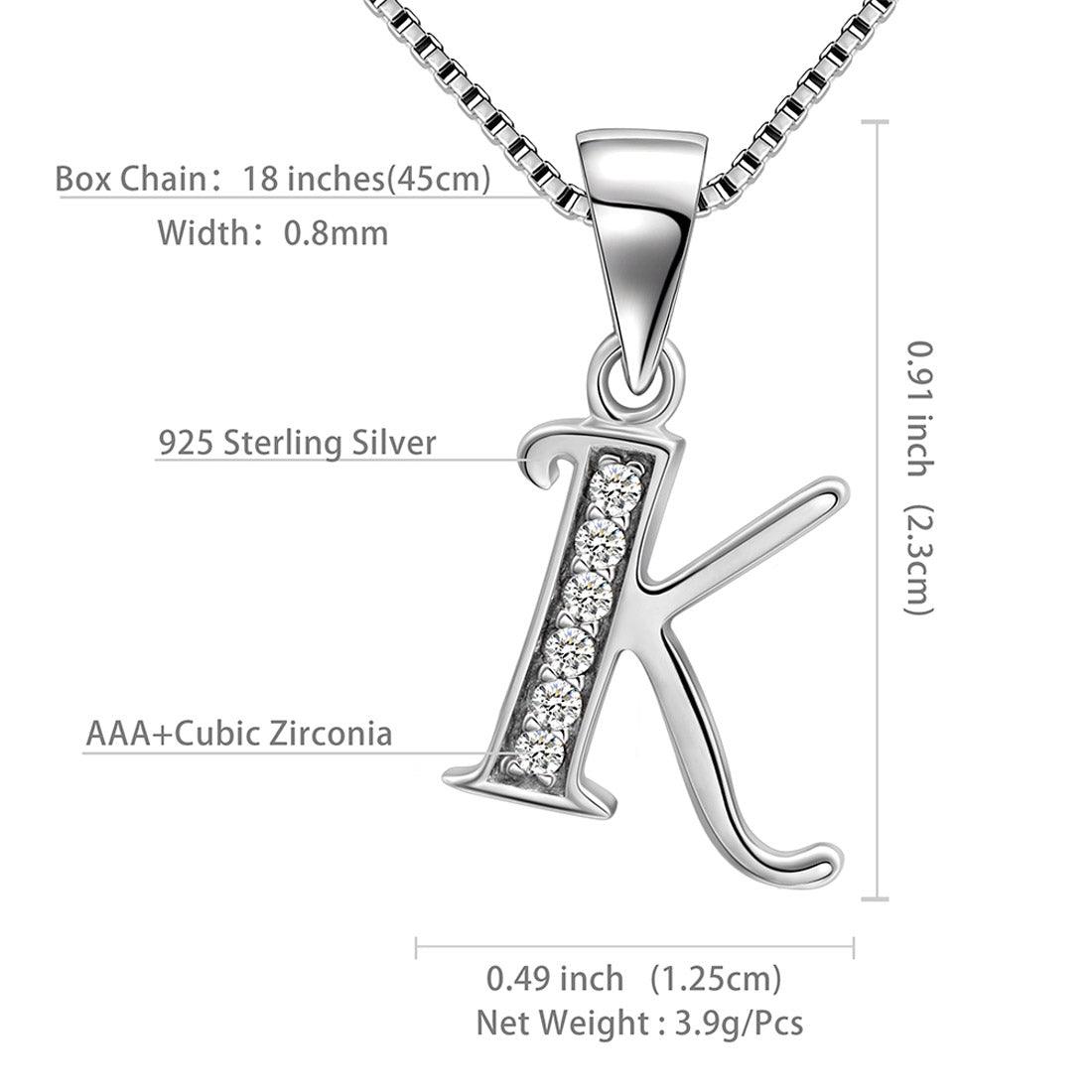 Buy Silver Script Mini Initial Necklace, Sterling Silver Letter Necklace,  Alphabet Charm Pendant, Name Necklace, Personalised Initial Jewellery  Online in India - Etsy