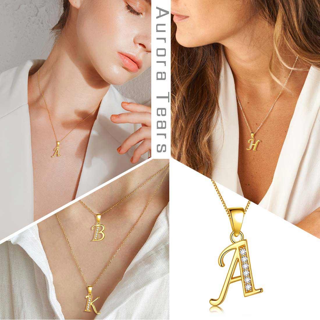 Gold-Filled Letter Initial Necklace | Midori Jewelry Co.
