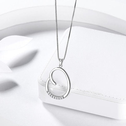 Letter Initial O Necklaces Pendant Chain 925 Sterling Silver - Necklaces - Aurora Tears