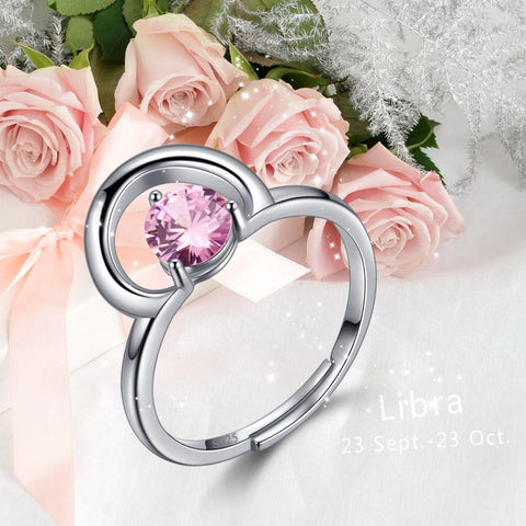 Sterling Silver Zodiac Libra Ring Silver | Sterling silver | Accessorize UK