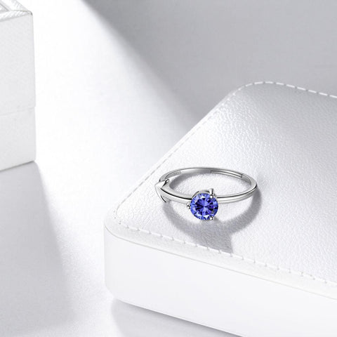 Sagittarius Ring December Tanzanite Birthstone Zodiac - Rings - Aurora Tears