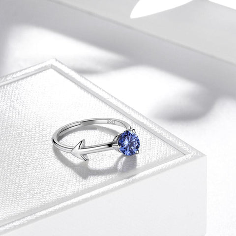 Sagittarius Ring December Tanzanite Birthstone Zodiac - Rings - Aurora Tears