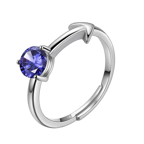 Sagittarius Ring December Tanzanite Birthstone Zodiac - Rings - Aurora Tears