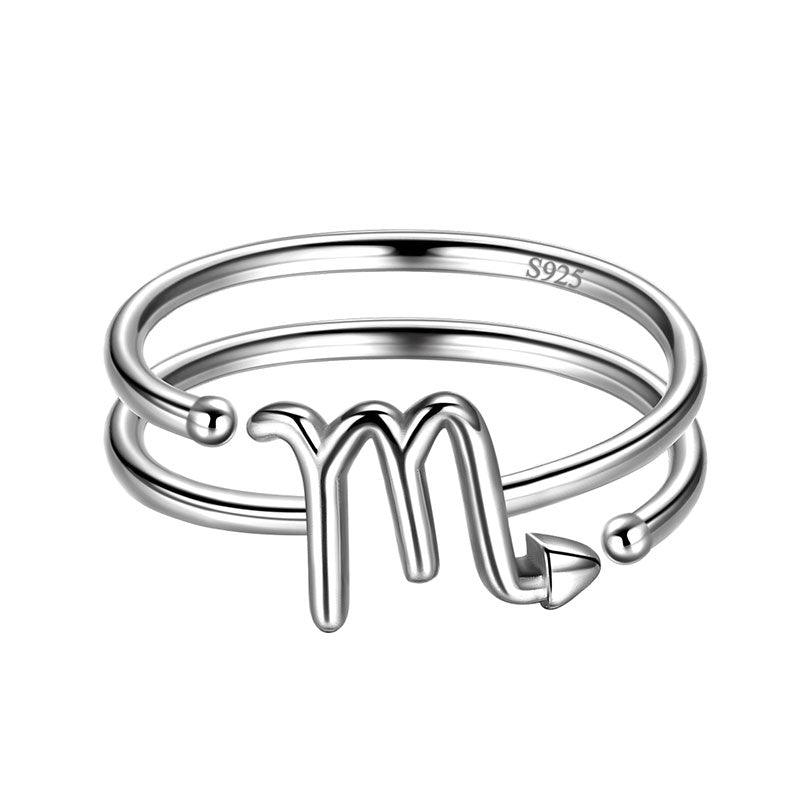 Scorpio Rings Zodiac Sign Jewelry 925 Sterling Silver - Rings - Aurora Tears