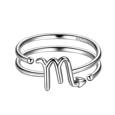 Scorpio Rings Zodiac Sign Jewelry 925 Sterling Silver - Rings - Aurora Tears