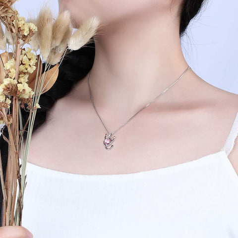 Scorpio Zodiac Necklace October Birthstone Pendant Crystal - Necklaces - Aurora Tears