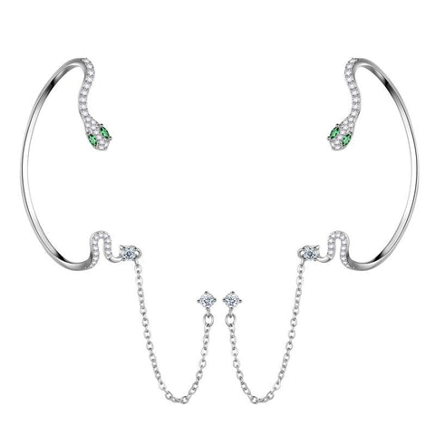 Snake Ear Cuffs Wrap Earrings Stud Jewelry - Earrings - Aurora Tears