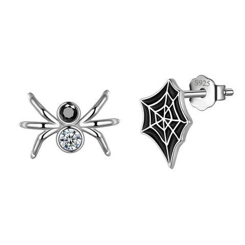 Asymmetry Spider Stud Earrings Halloween Party Costume Accessories Aurora Tears Jewelry