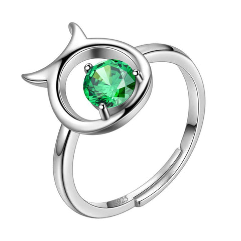 Taurus Ring May Emerald Birthstone Zodiac - Rings - Aurora Tears