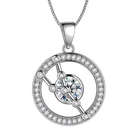 Zodiac Taurus Necklace April Birthstone Pendant - Necklaces - Aurora Tears