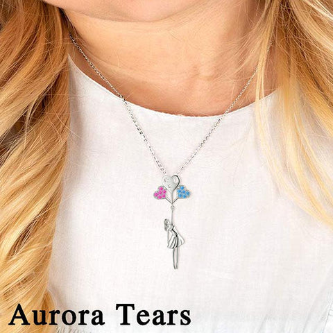 Teen Girls Heart Balloon Moon Star Pendant Necklace - Necklaces - Aurora Tears