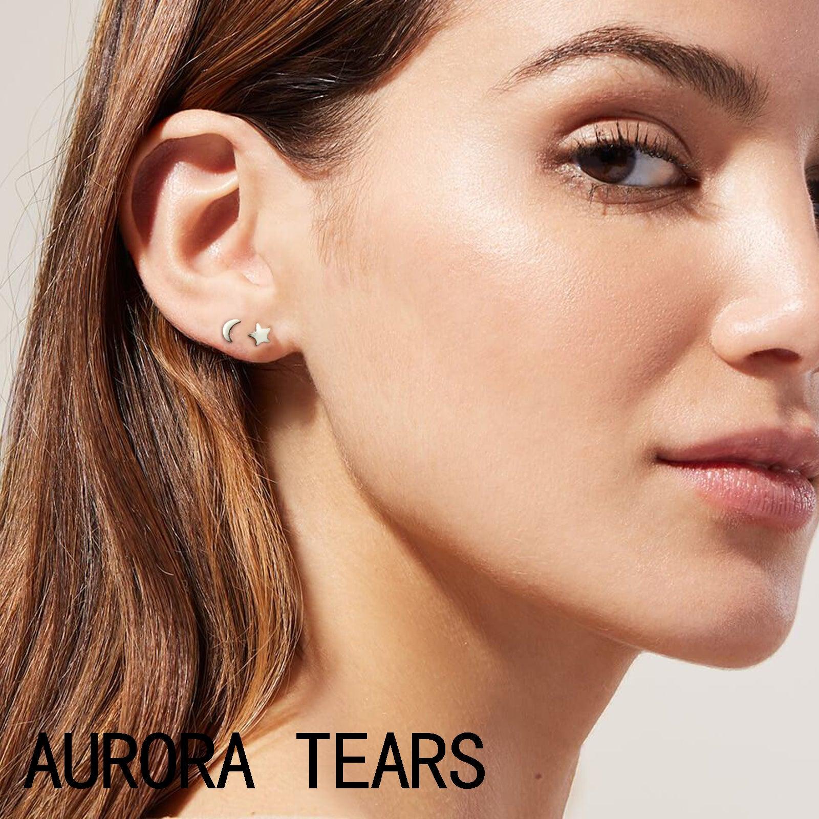 Mini Stud Earrings Set - Star Moon Flash Music Note - Earrings - Aurora Tears