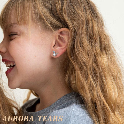 Whale Mini Animal Studs Earrings 925 Sterling Silver - Earrings - Aurora Tears