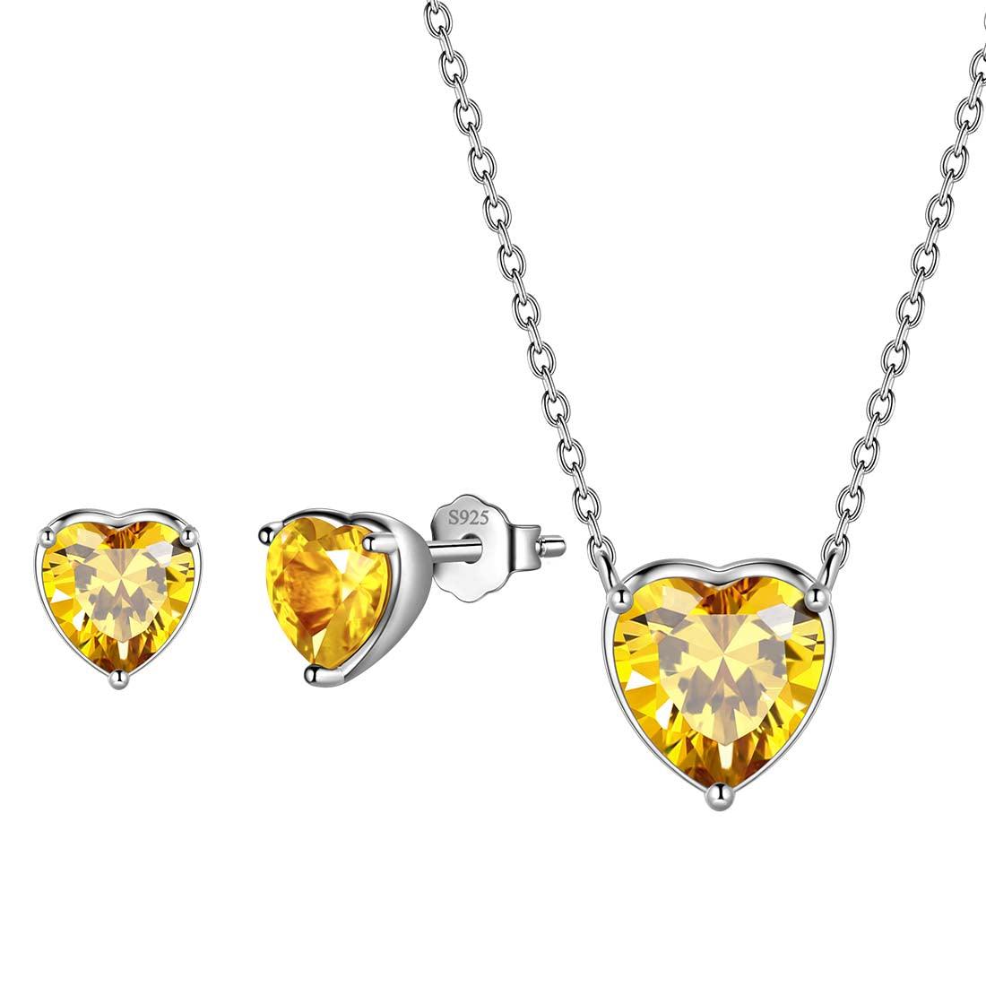 Women Hearts Jewelry Sets 3PCS Sterling Silver - Jewelry Set - Aurora Tears Jewelry
