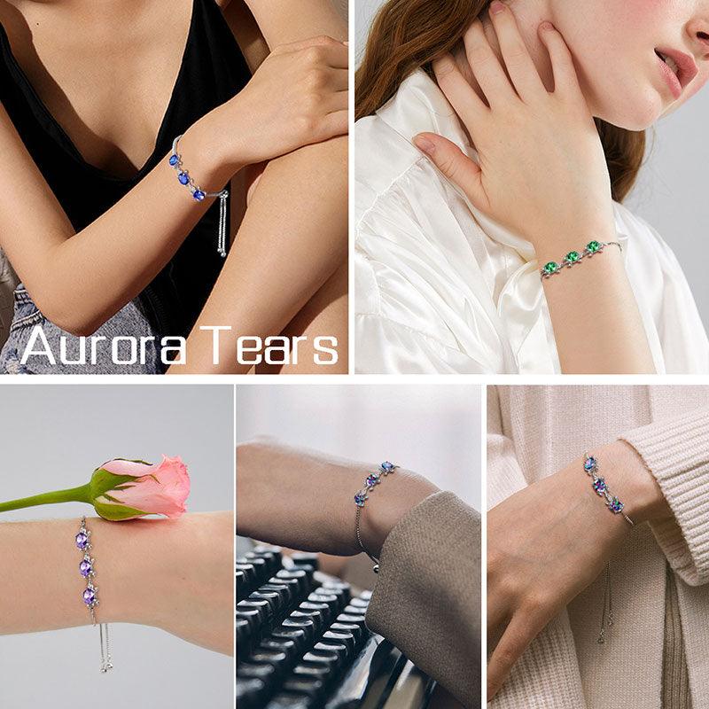 Women Turtle Bracelets Adjustable Sterling Silver - Bracelet - Aurora Tears