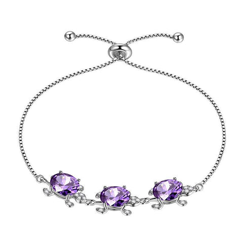 Women Turtle Bracelets Adjustable Sterling Silver - Bracelet - Aurora Tears