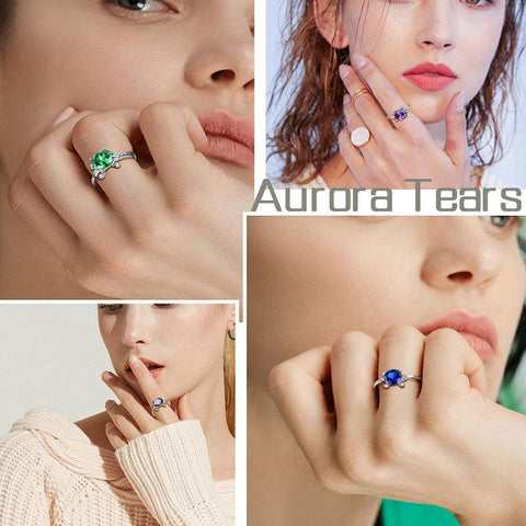 Women Turtle Rings Adjustable Sterling Silver - Rings - Aurora Tears